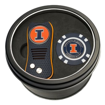 Illinois Fighting Illini Switch Chip Golf Tin Set