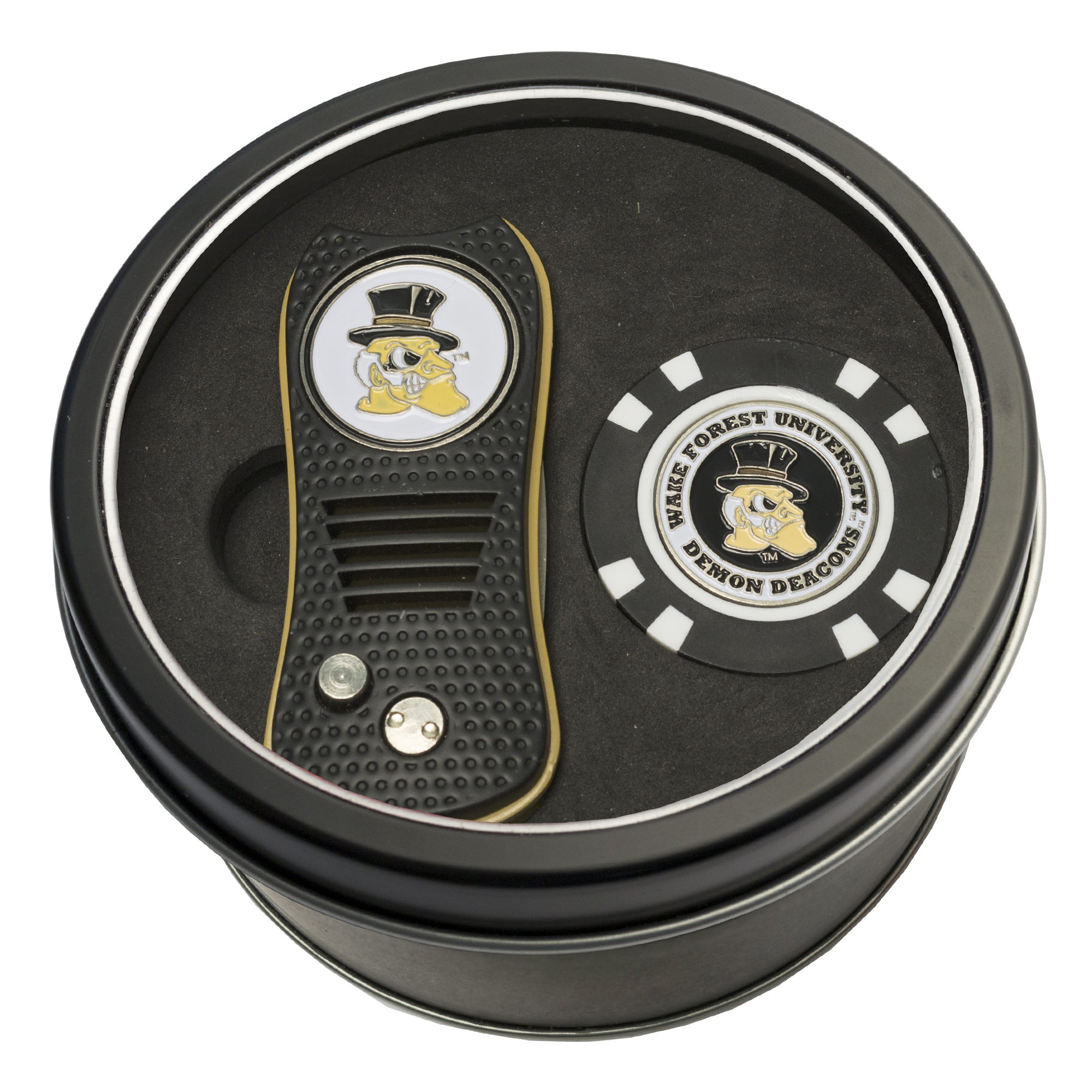 Wake Forest Demon Deacons Switch Chip Golf Tin Set