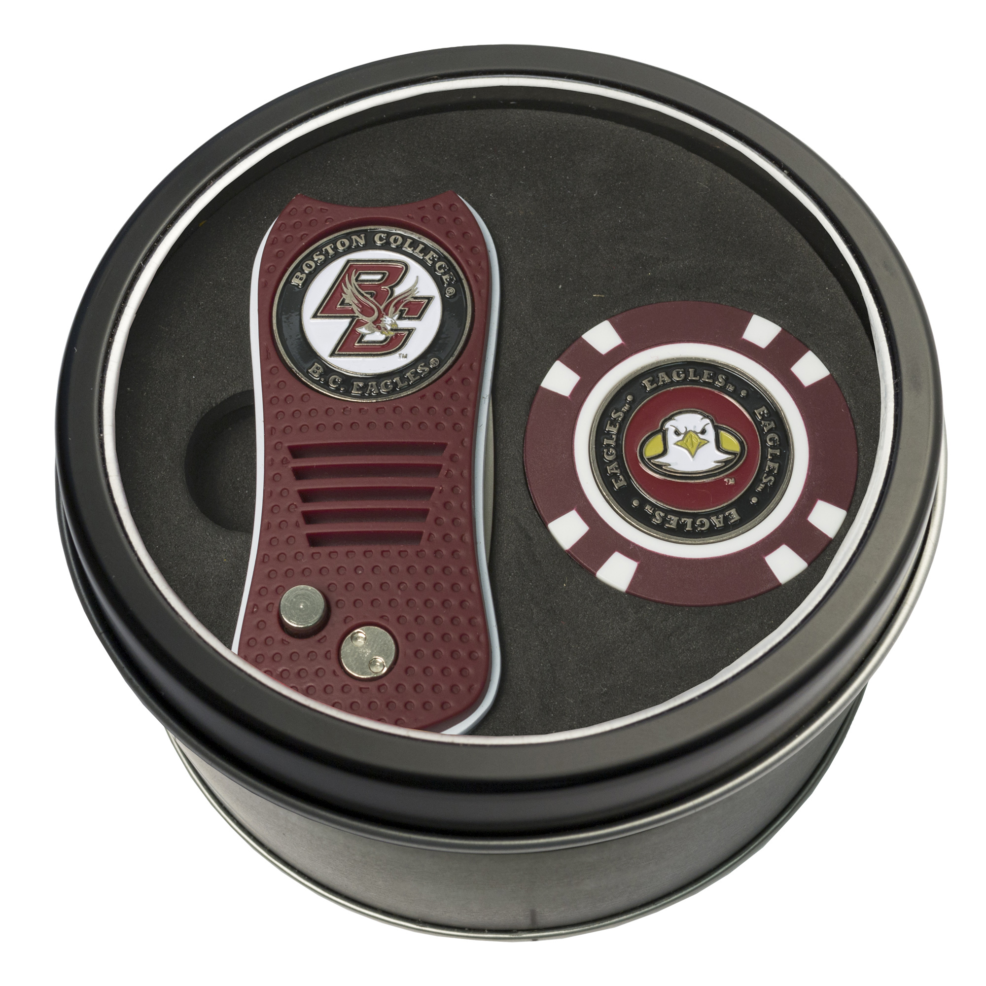 Boston College Eagles Switch Chip Golf Tin Set Boston College Eagles Switch Chip Golf Tin Set