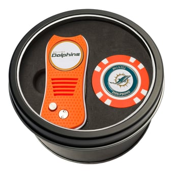 Miami Dolphins Switch Chip Golf Tin Set