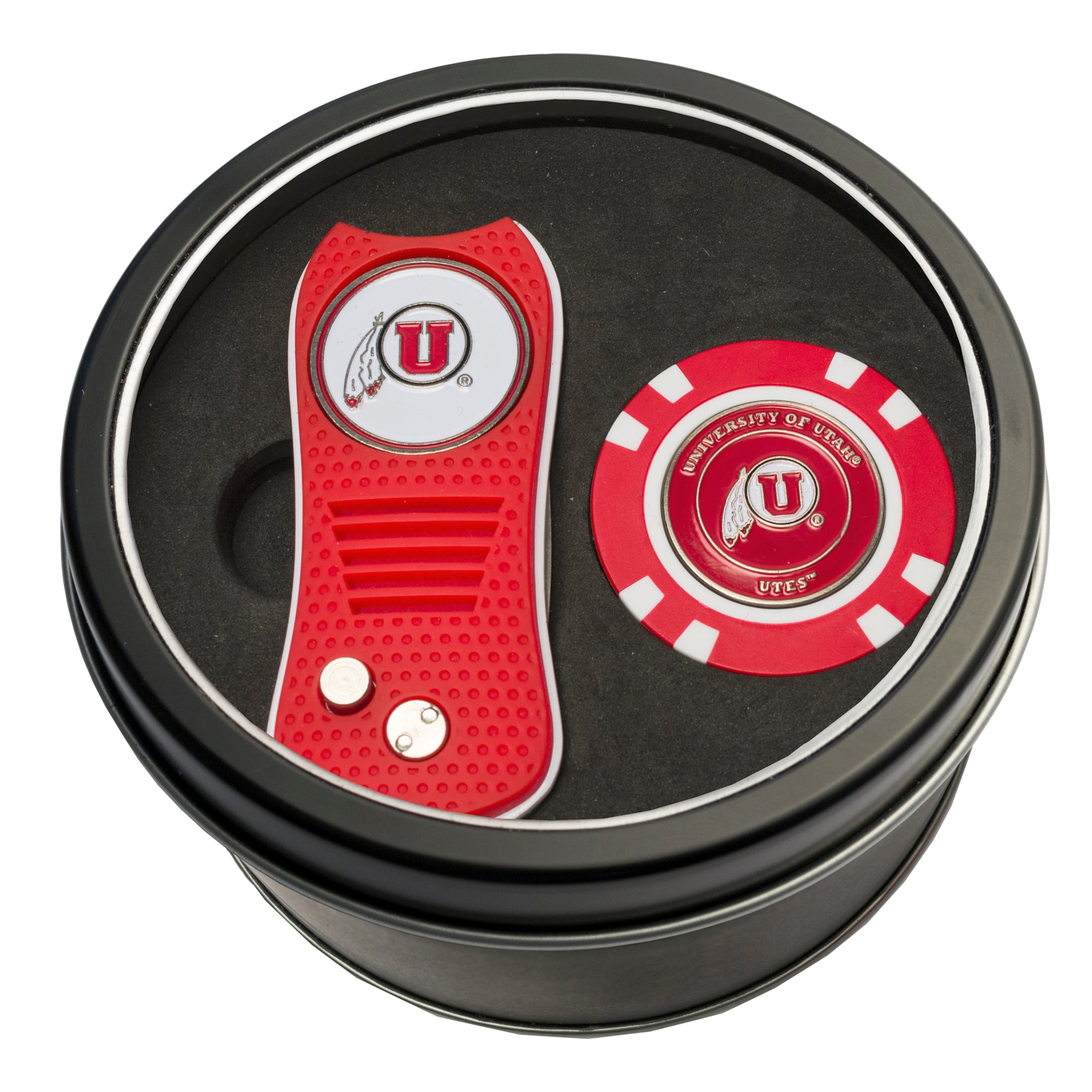 Utah Utes Switch Chip Golf Tin Set
