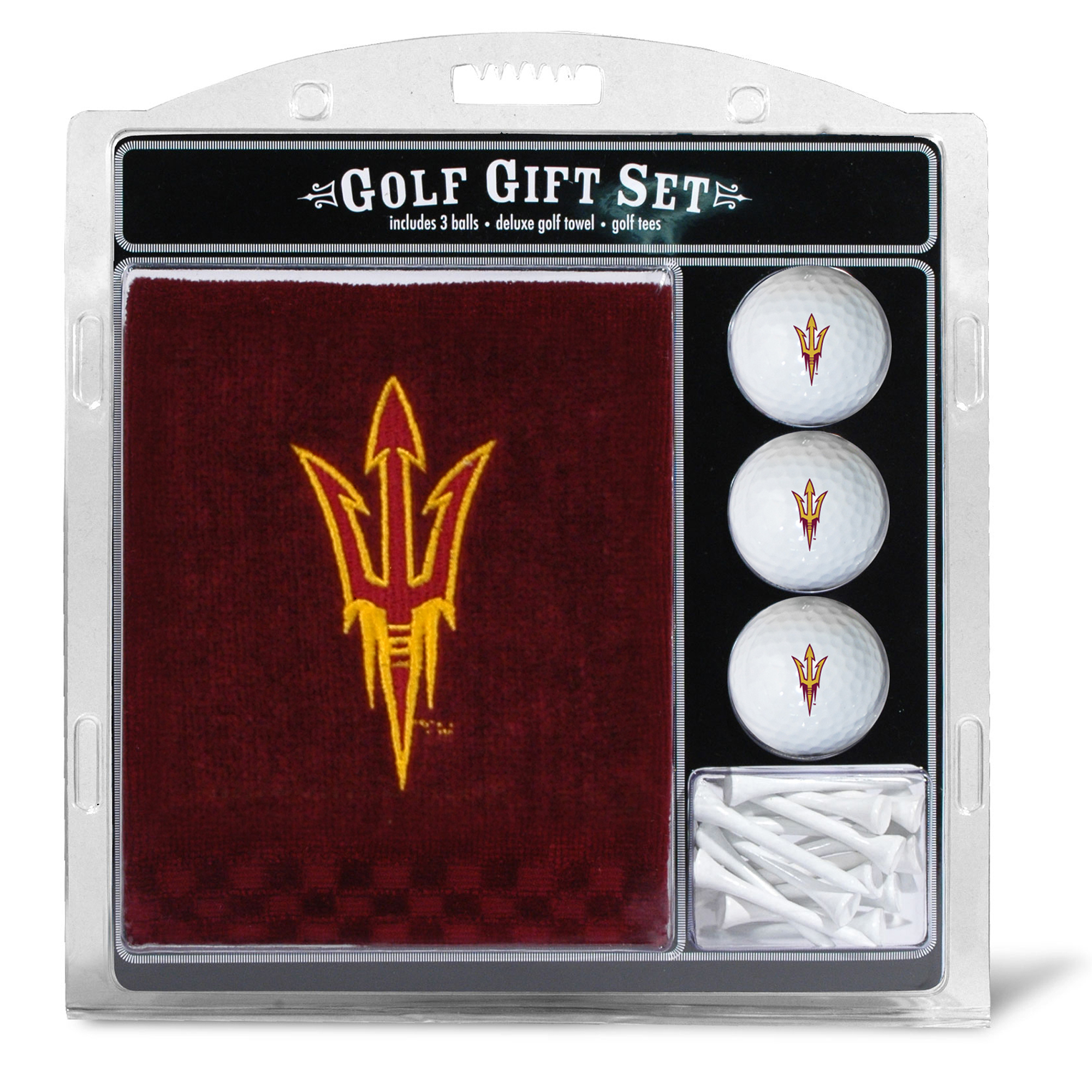 Arizona State Sun Devils Embroidered Golf Gift Set Arizona State Sun Devils Embroidered Golf Gift Set