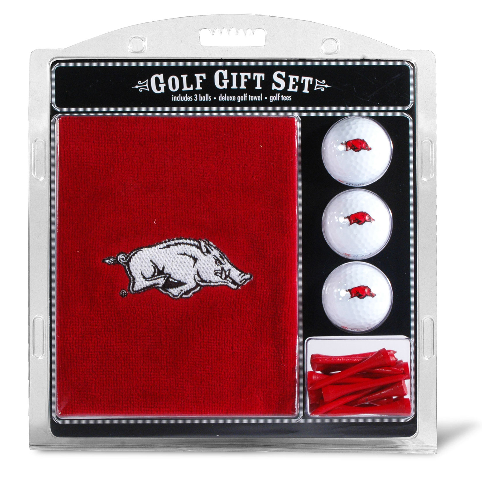 Arkansas Razorbacks Embroidered Golf Gift Set Arkansas Razorbacks Embroidered Golf Gift Set