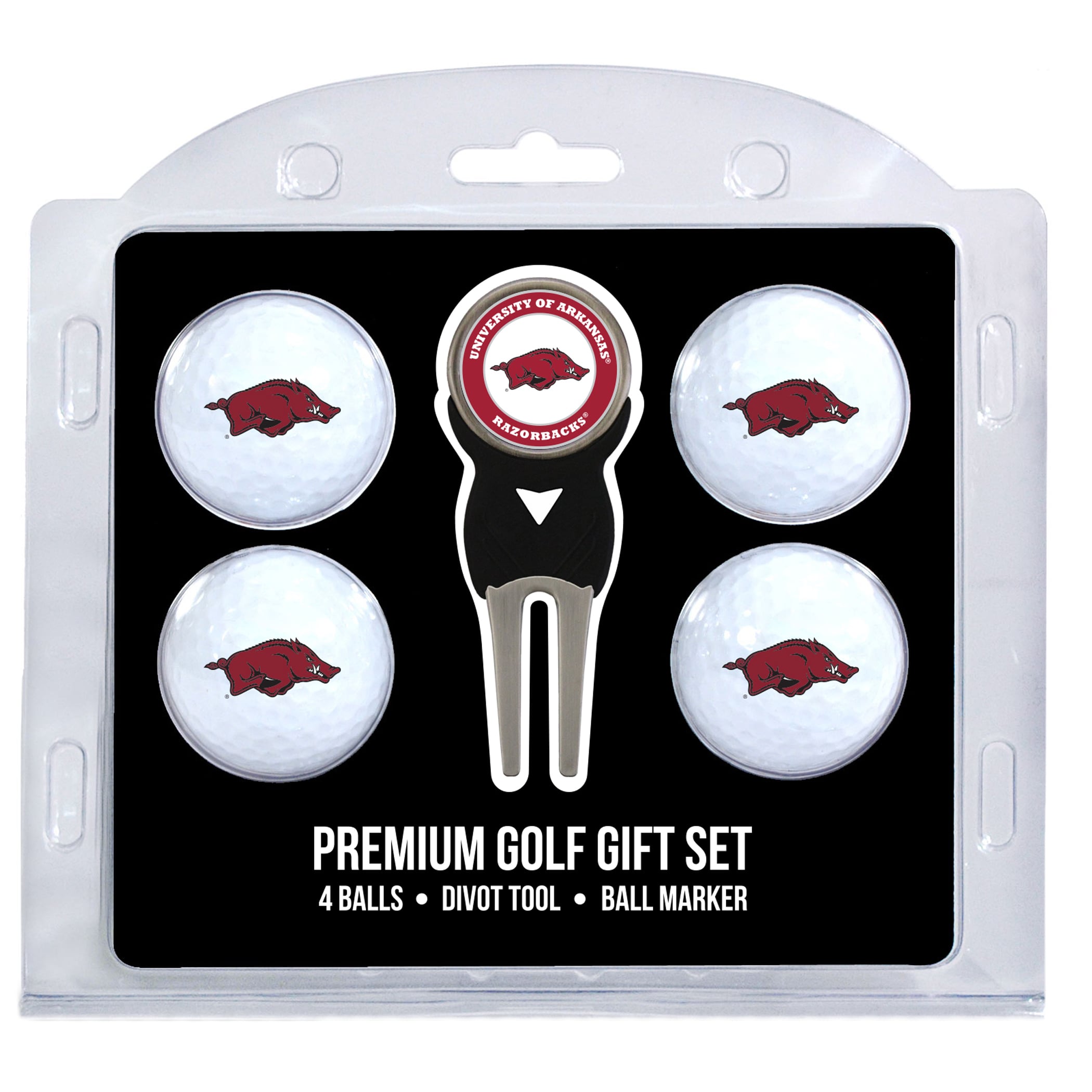 Arkansas Razorbacks 4-Ball Gift Set