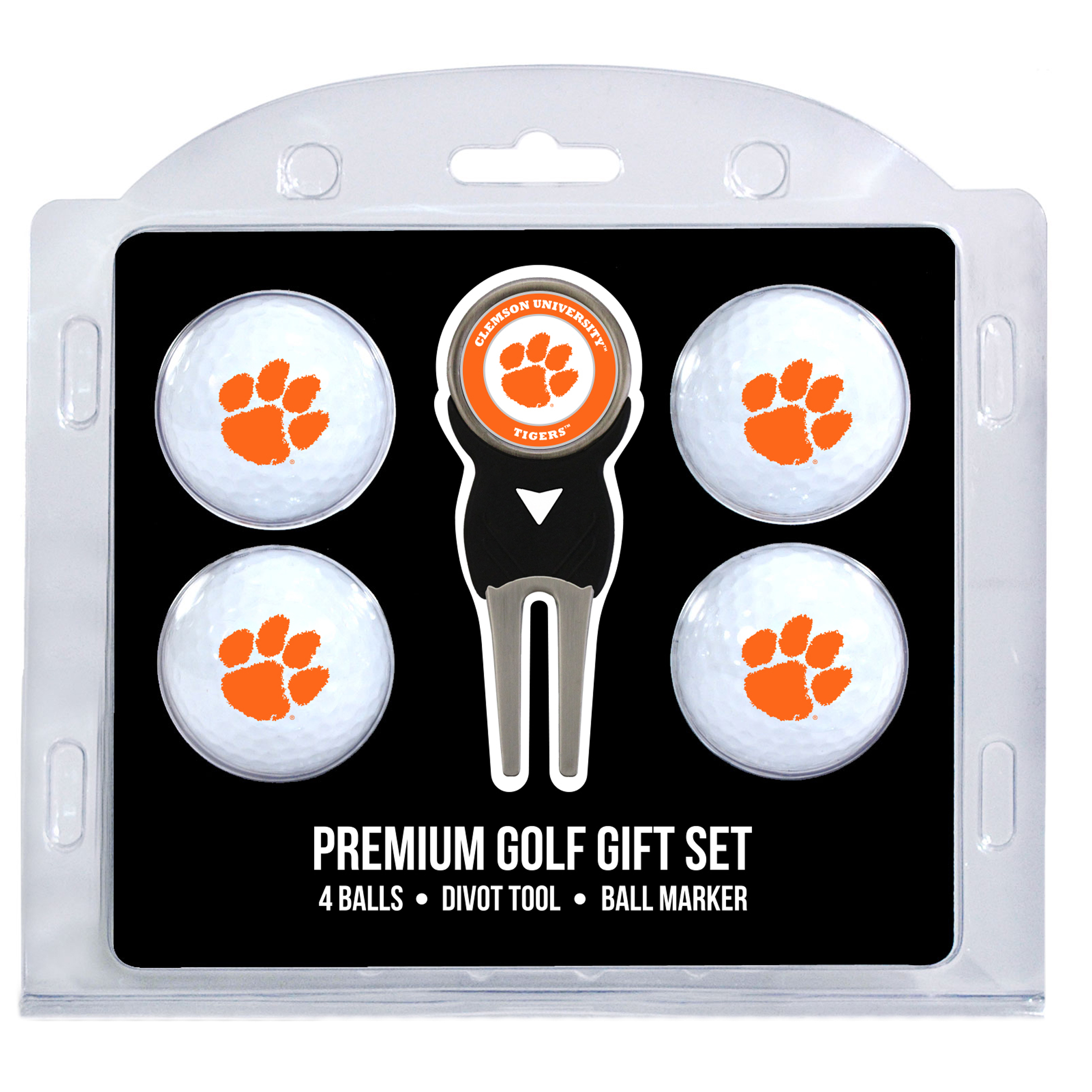 Clemson Tigers 4-Ball Gift Set Clemson Tigers 4-Ball Gift Set