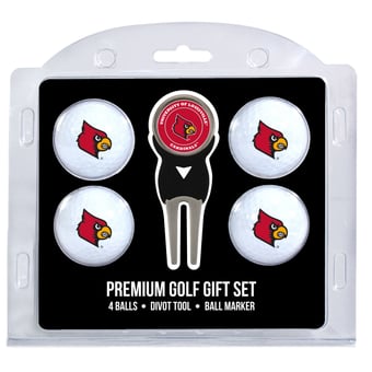 Louisville Cardinals 4-Ball Gift Set