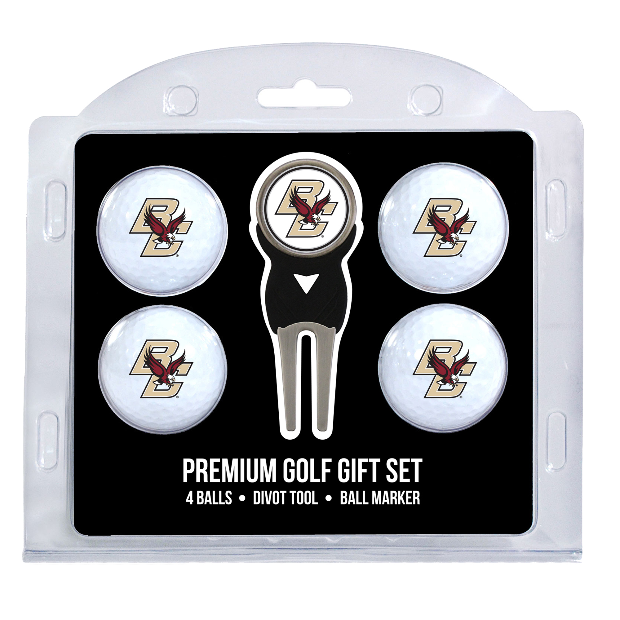 Boston College Eagles 4-Ball Gift Set Boston College Eagles 4-Ball Gift Set