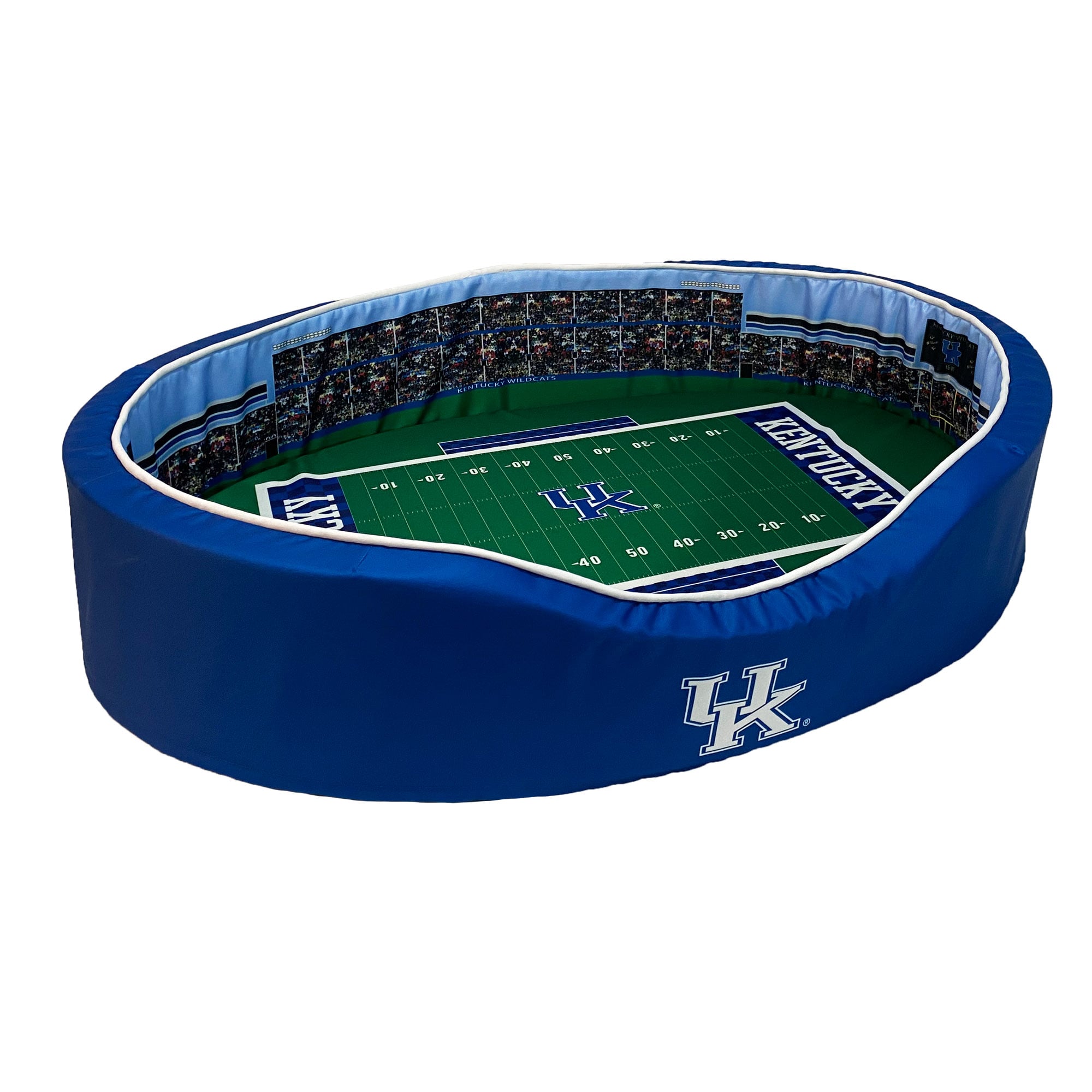 Royal/White Kentucky Wildcats 34'' x 22'' x 7'' Medium Stadium Oval Dog Bed