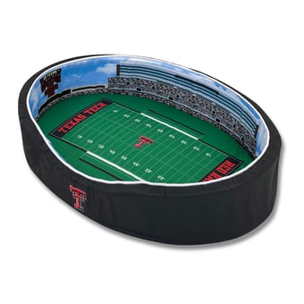 Red/Black Texas Tech Red Raiders 7'' x 22'' x 34'' Medium Stadium Oval Dog Bed
