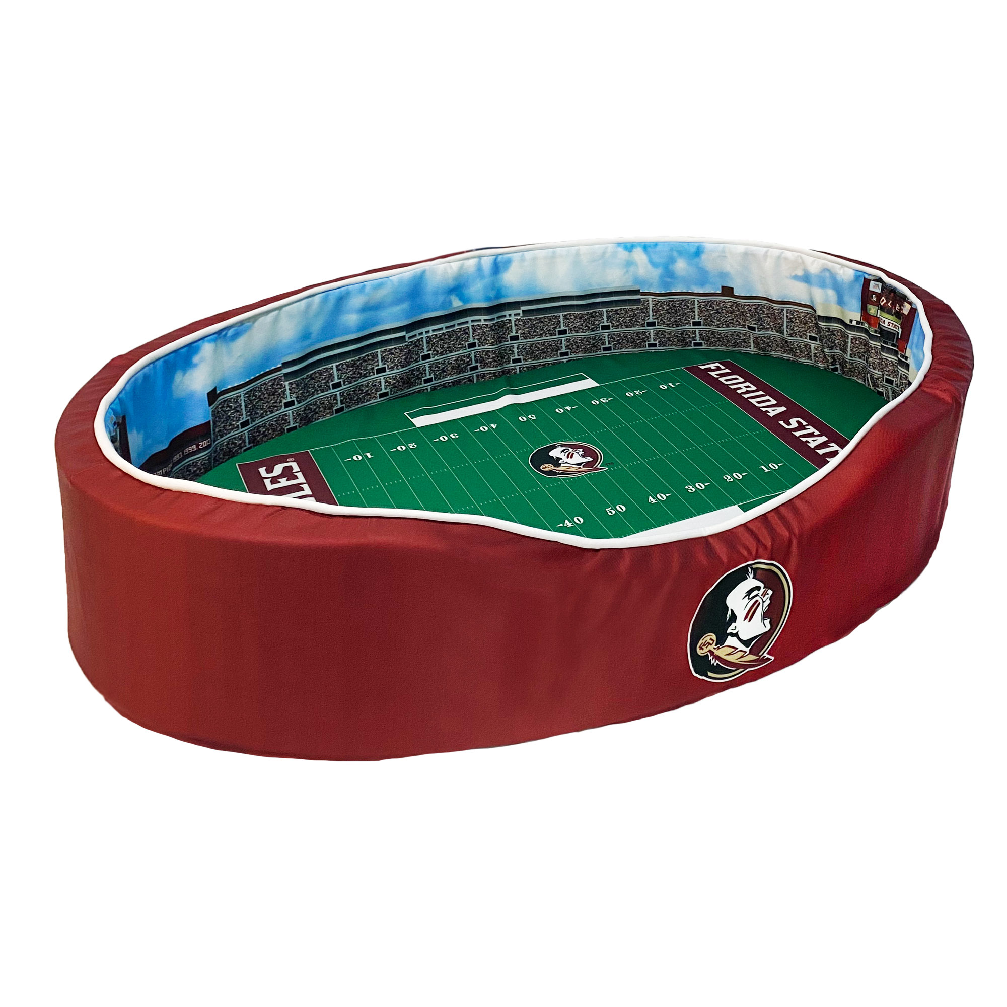 Garnet/Gold Florida State Seminoles 23” x 19” x 7” Small Stadium Oval Dog Bed Garnet/Gold Florida State Seminoles 23” x 19” x 7” Small Stadium Oval Dog Bed
