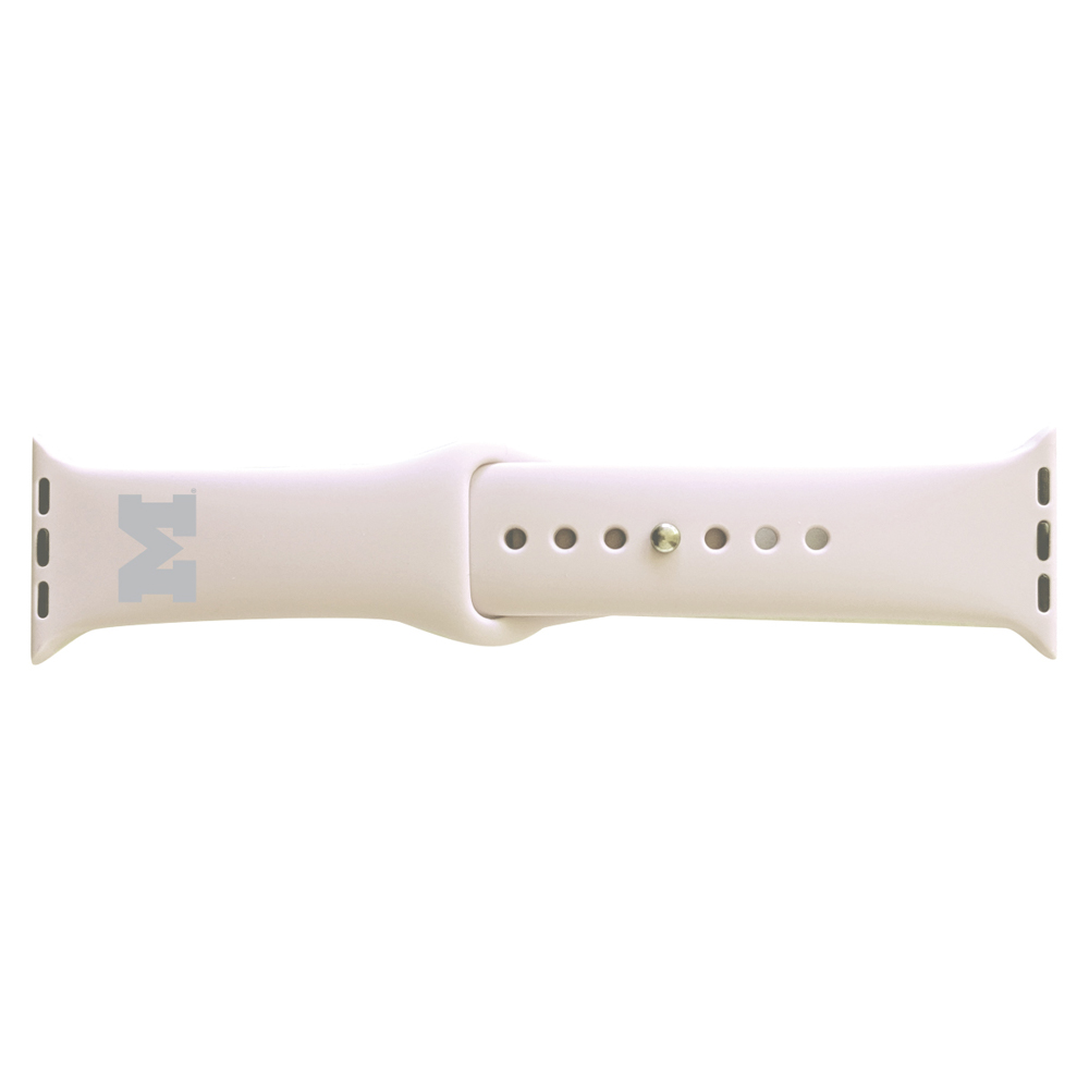 Women's White Michigan Wolverines 38/40mm Apple Watch Band