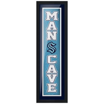 Seattle Kraken 6'' x 22'' Man Cave Framed Artwork