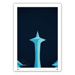 Seattle Kraken 24'' x 36'' Minimalist Art Poster