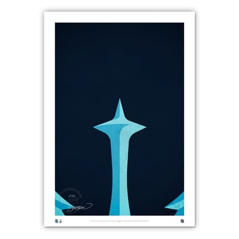 Seattle Kraken 24'' x 36'' Minimalist Art Poster
