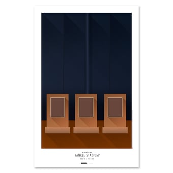 New York Yankees 11'' x 17'' Minimalist Yankee Stadium Art Poster
