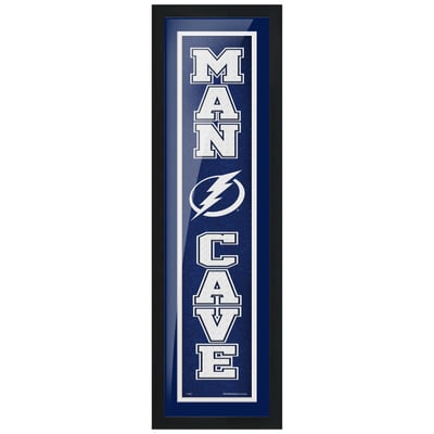 Tampa Bay Lightning - 6'' x 22'' Man Cave Framed Sign