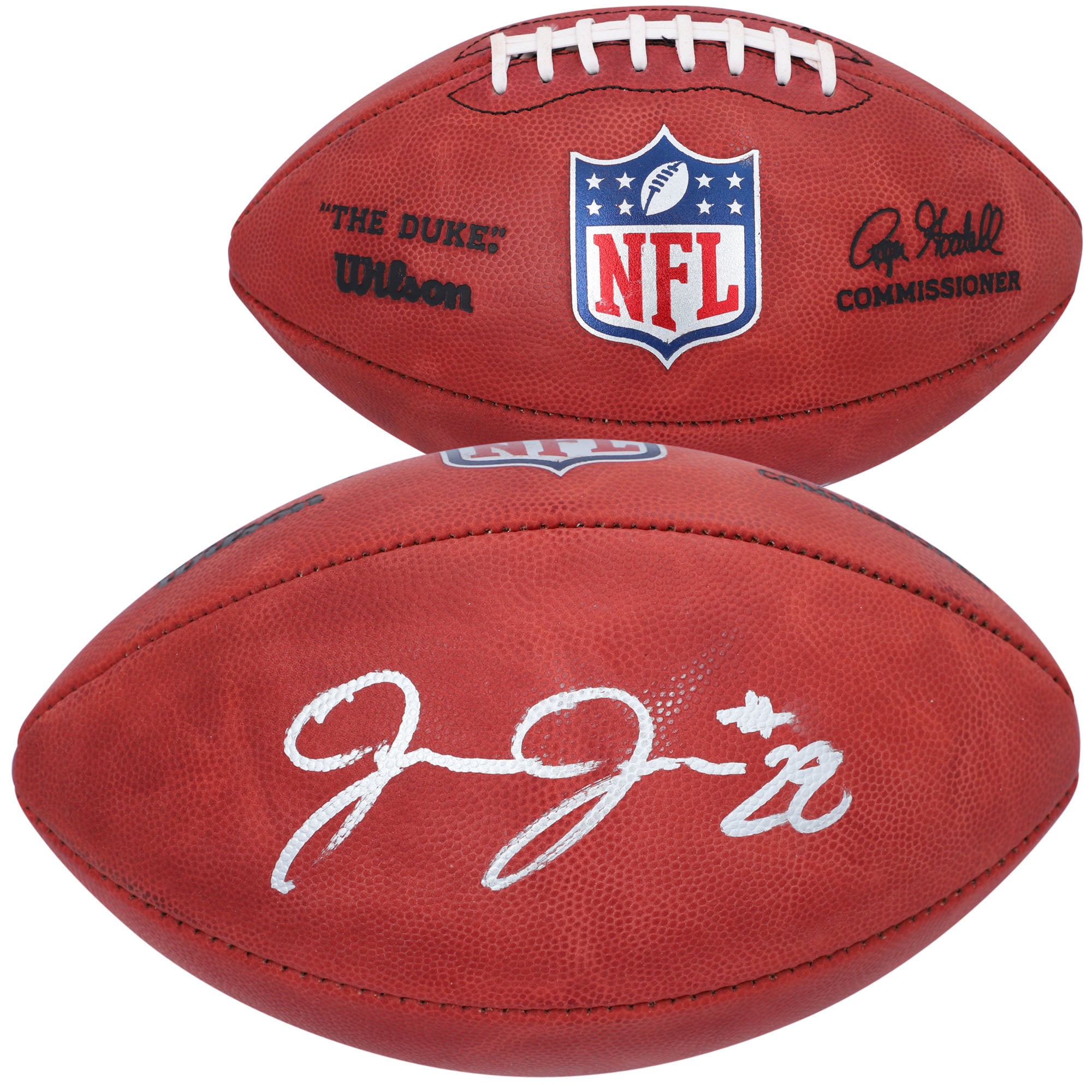 Josh Jacobs Green Bay Packers Autographed Duke Full Color Pro Football