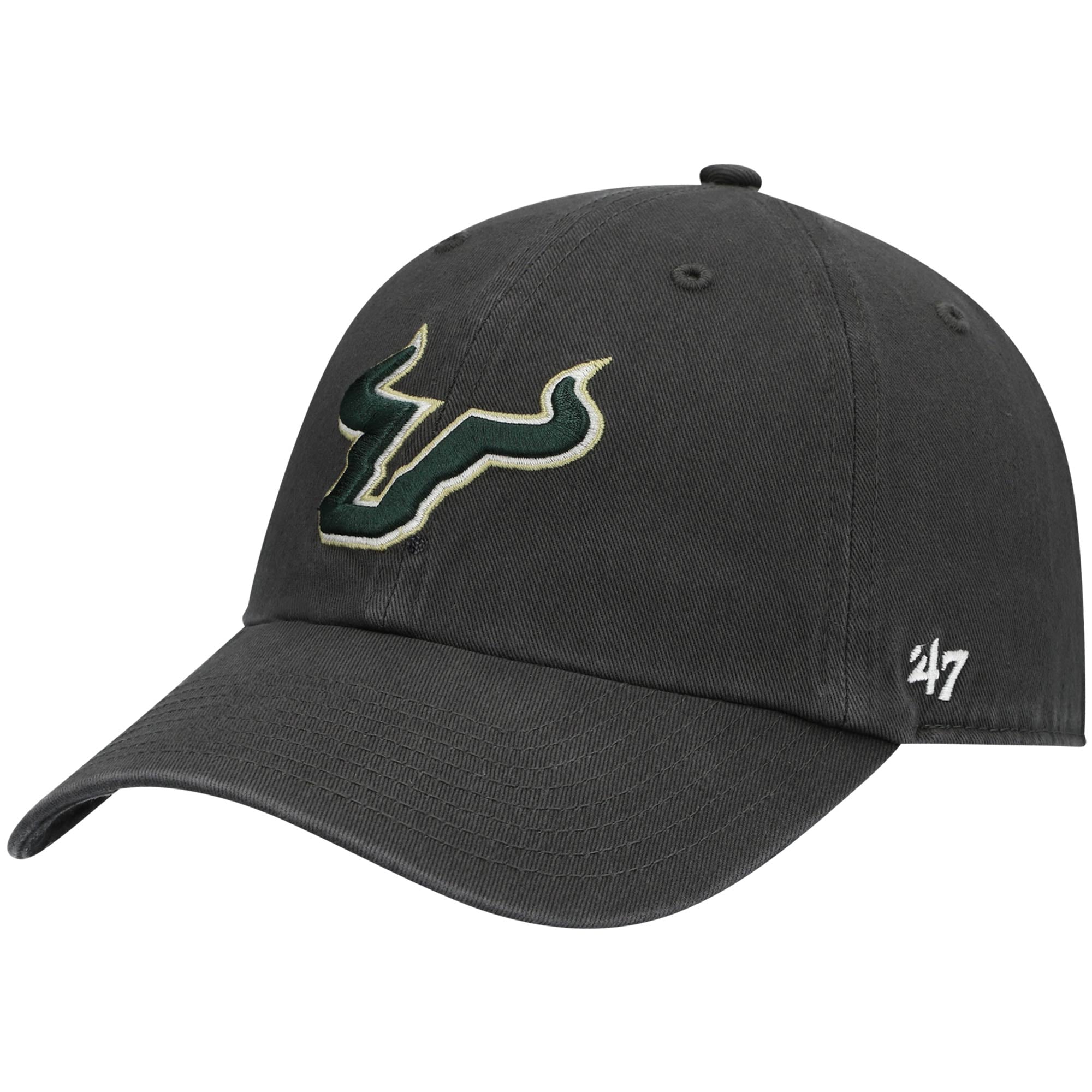 Men's '47 Charcoal South Florida Bulls Clean Up Adjustable Hat