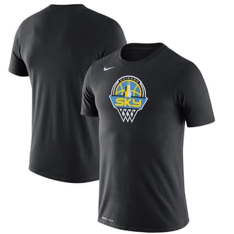 Unisex Nike Black Chicago Sky Essential Logo Dri-FIT T-Shirt