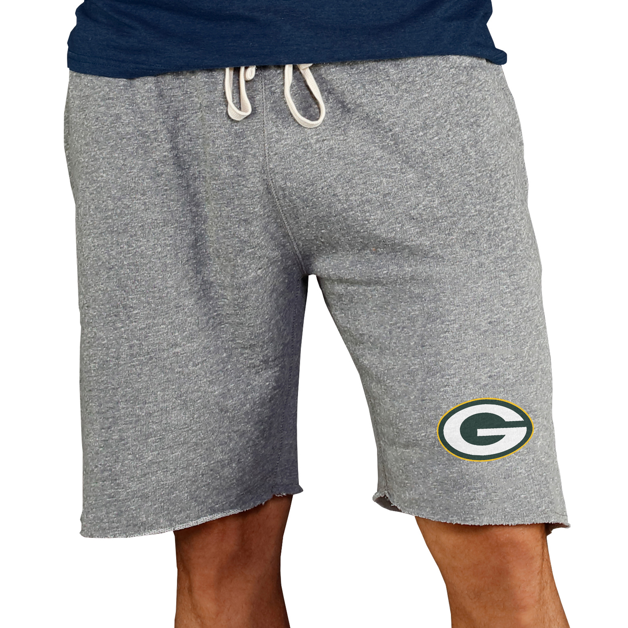 Men's Concepts Sport Gray Green Bay Packers Mainstream Terry Shorts