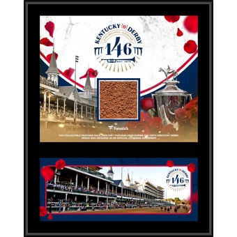 12" x 15" Kentucky Derby 146 Event Sublimated Plaque with Race-Used Dirt from the 146th Kentucky Derby