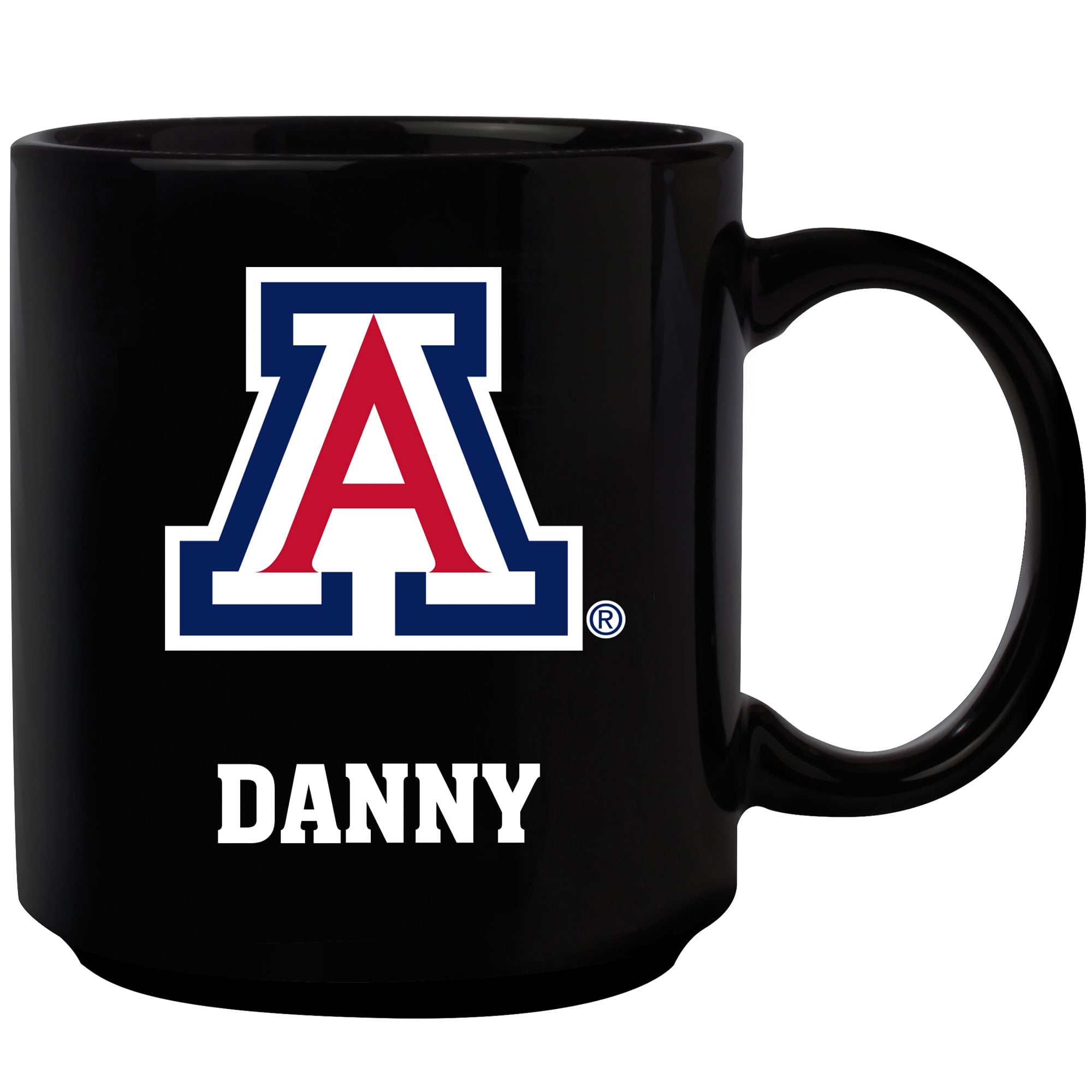 Black Arizona Wildcats 11oz. Personalized Mug