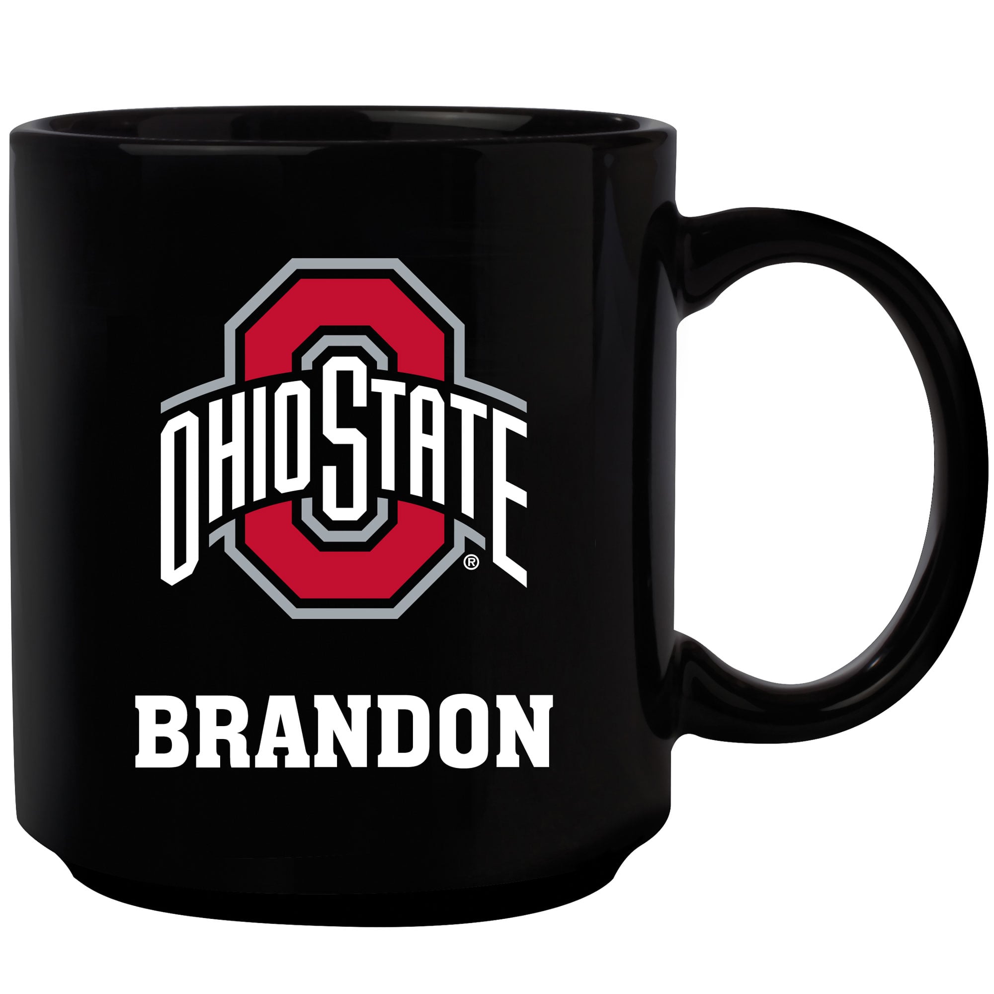 Black Ohio State Buckeyes 11oz. Personalized Mug
