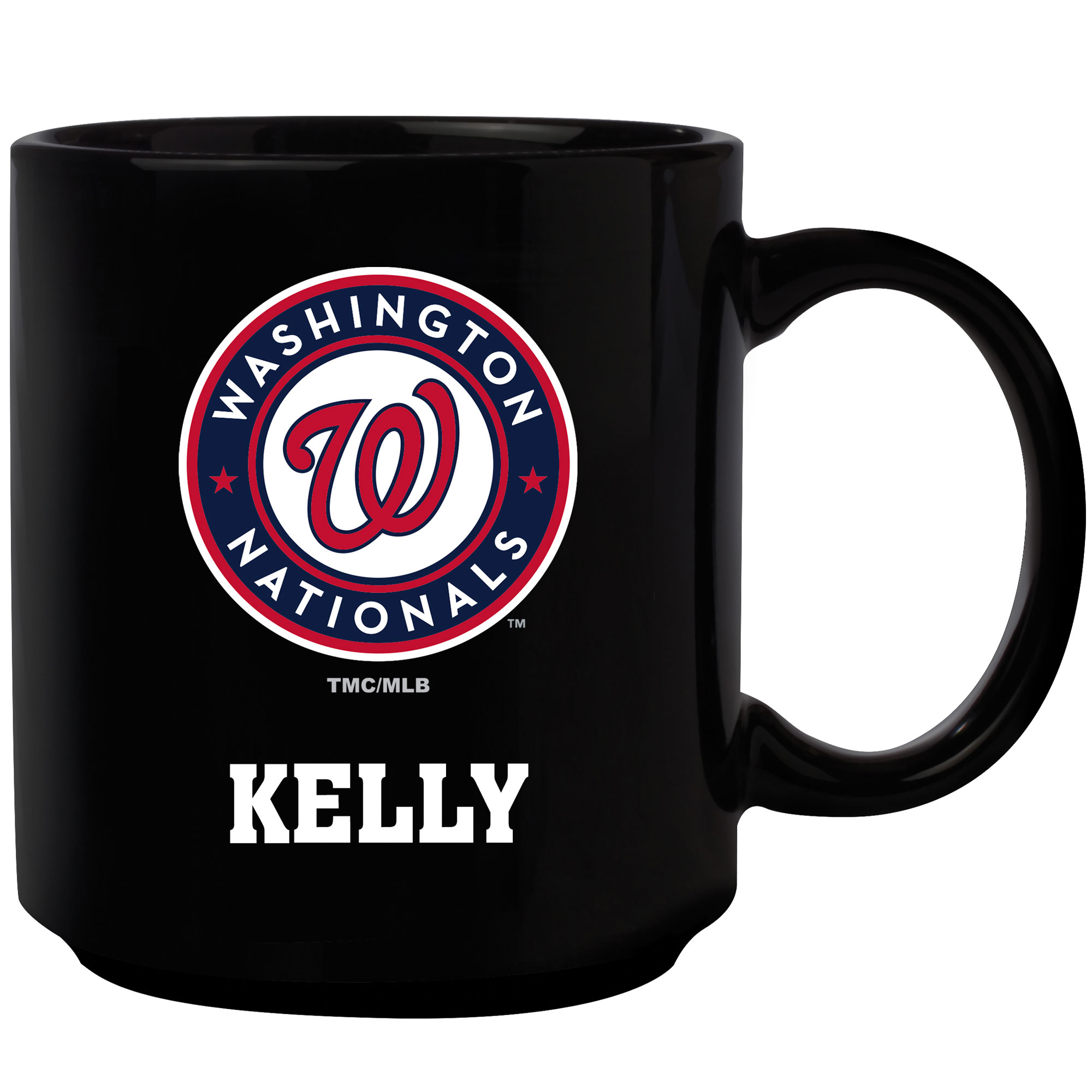 Black Washington Nationals 11oz. Personalized Mug Black Washington Nationals 11oz. Personalized Mug