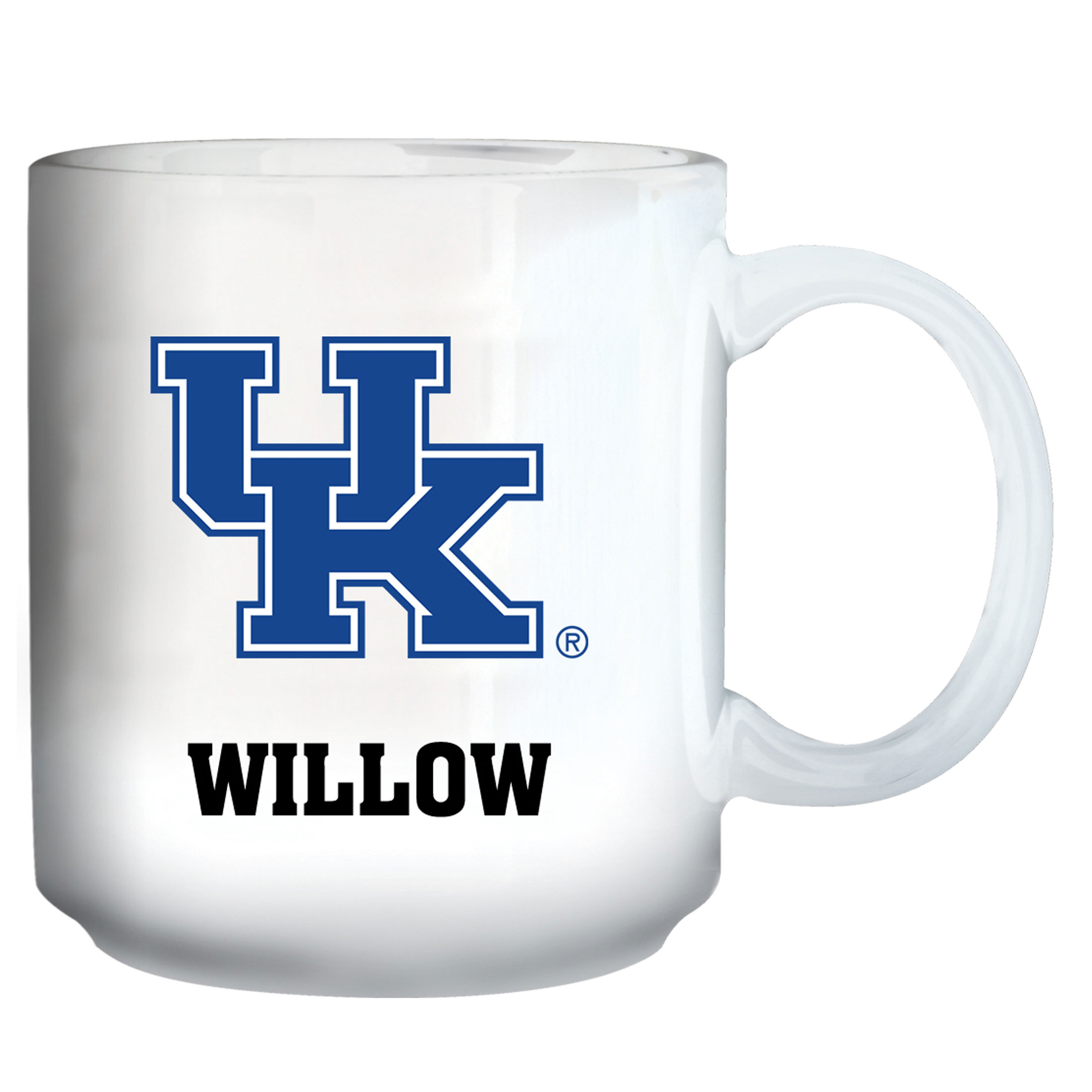 White Kentucky Wildcats 11oz. Personalized Mug White Kentucky Wildcats 11oz. Personalized Mug