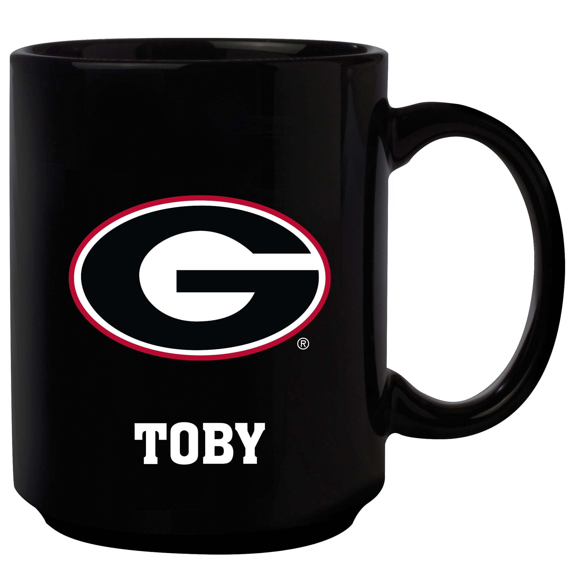 Black Georgia Bulldogs 15oz. Personalized Mug