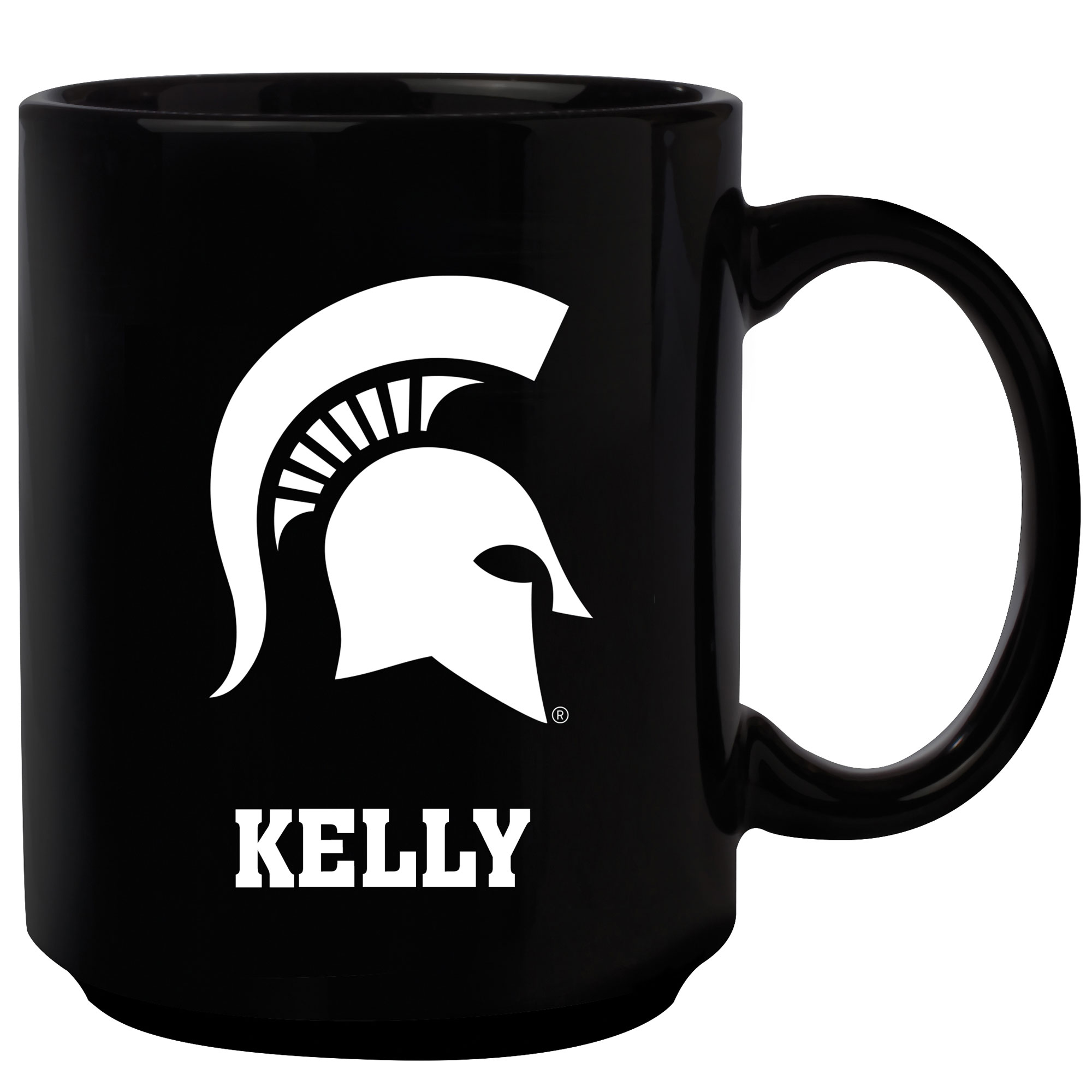 Black Michigan State Spartans 15oz. Personalized Mug