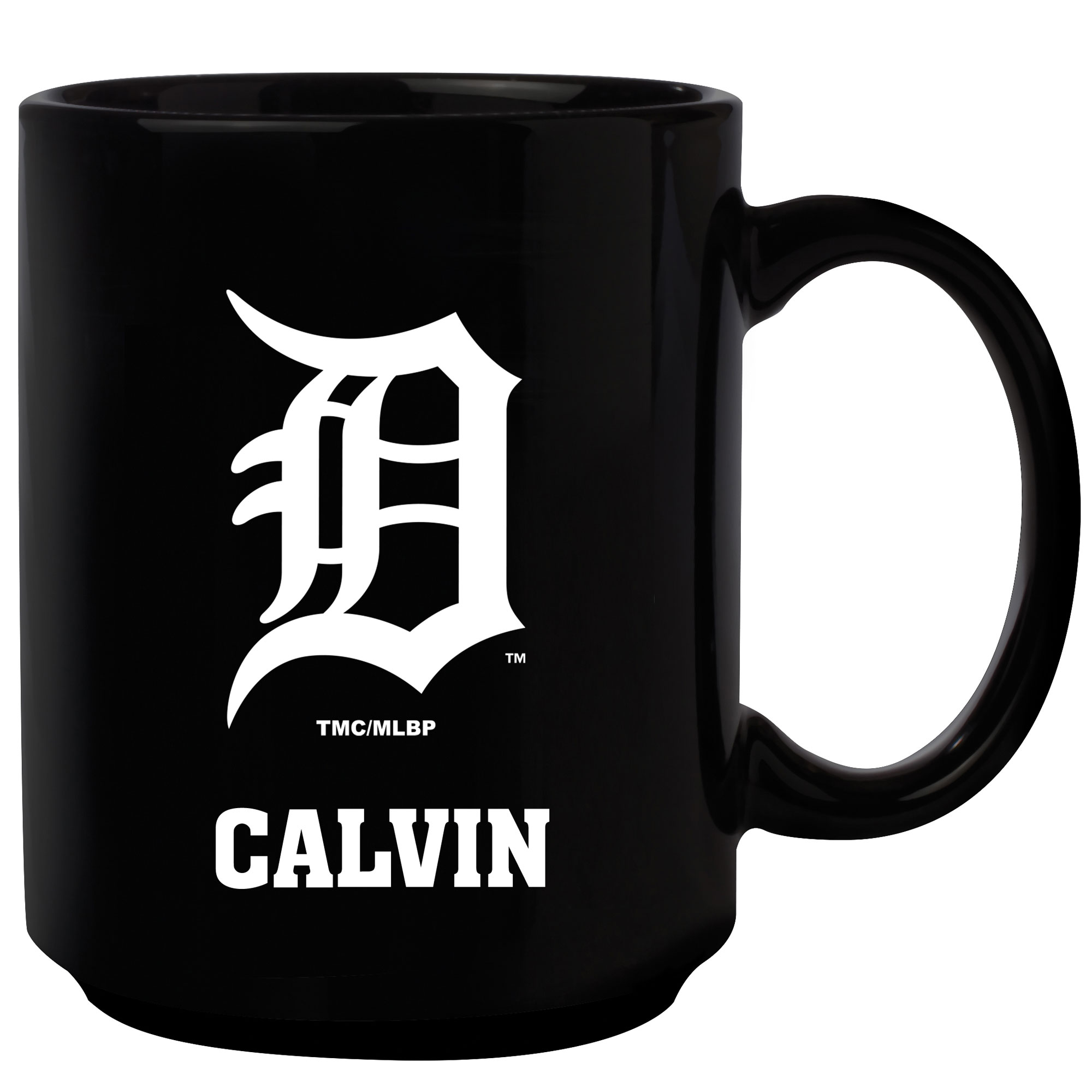 Black Detroit Tigers 15oz. Personalized Mug