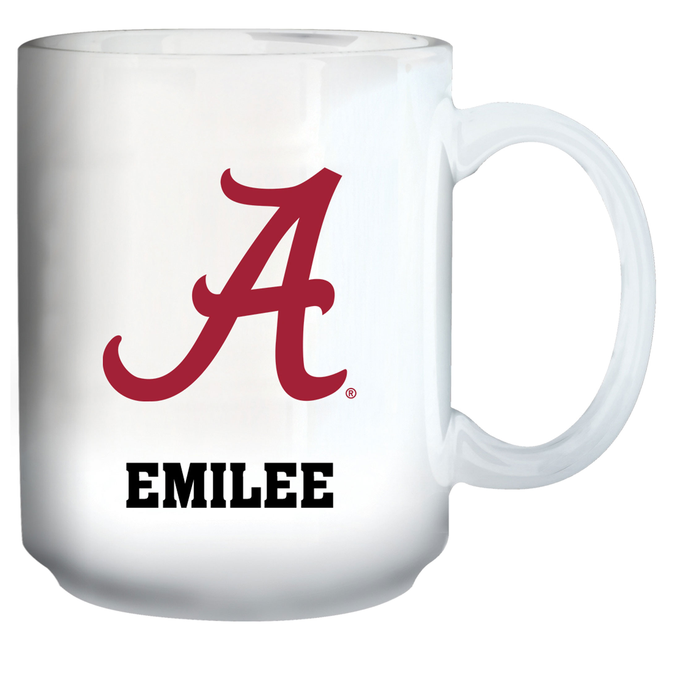 White Alabama Crimson Tide 15oz. Personalized Mug