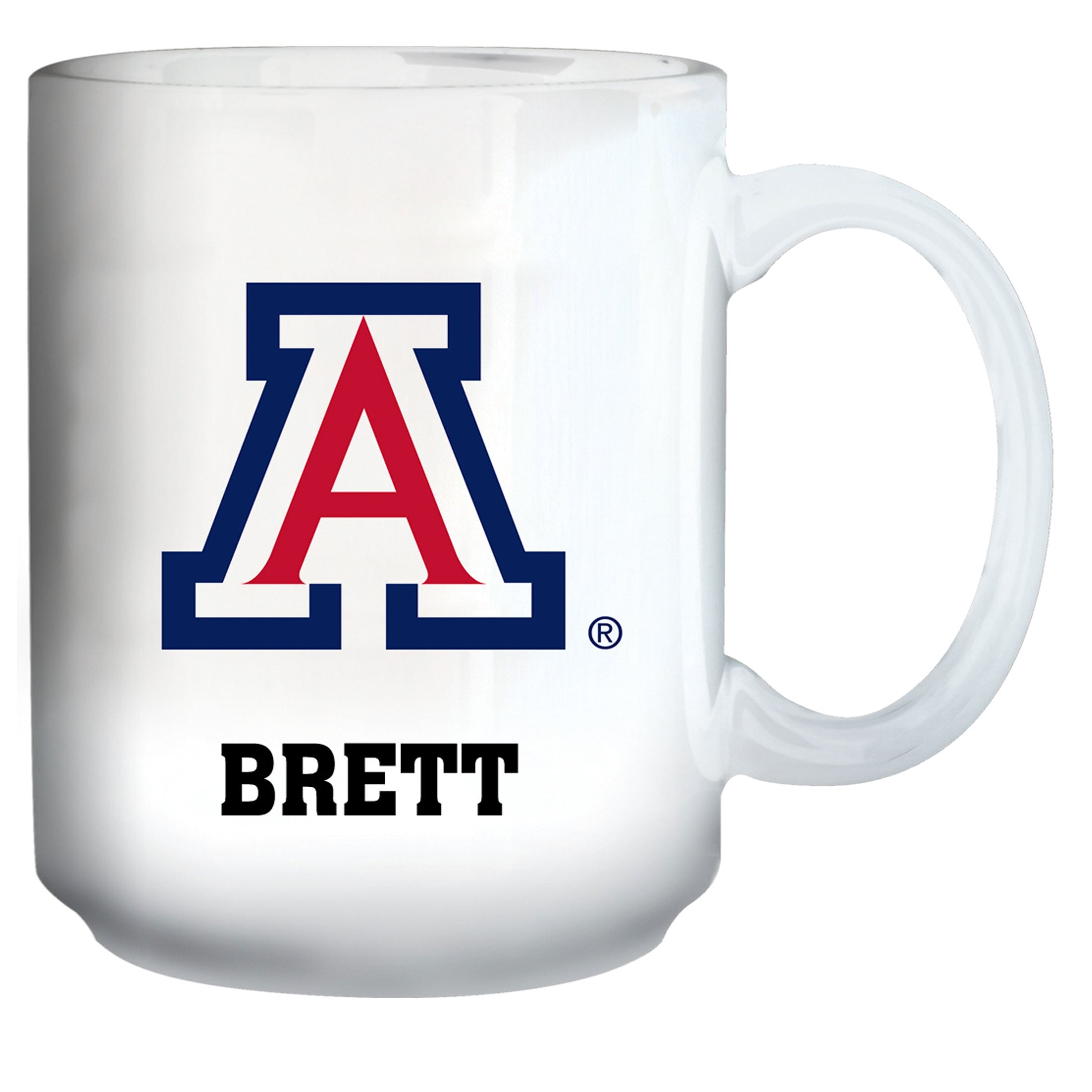 White Arizona Wildcats 15oz. Personalized Mug