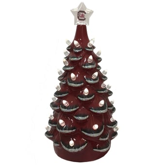 Garnet/Black South Carolina Gamecocks 14'' Ceramic Tree