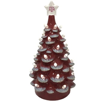 Maroon Texas A&M Aggies 14'' Ceramic Tree