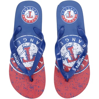 FOCO Texas Rangers Big Logo Flip-Flops