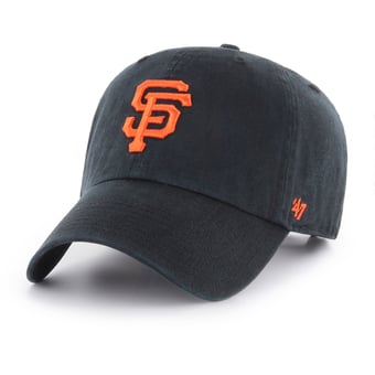 Men's '47 Black/ San Francisco Giants Clean Up Adjustable Hat