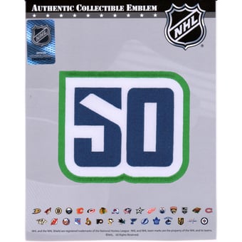 Vancouver Canucks Unsigned 50th Anniversary Season National Emblem Jersey Patch