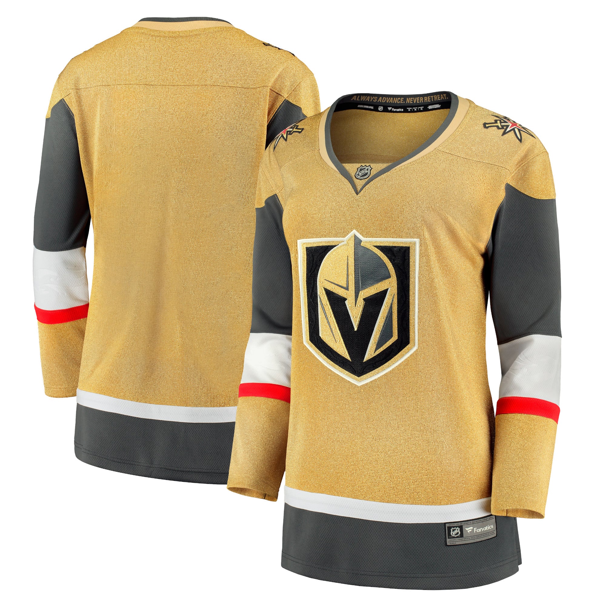 Women's Fanatics Gold Vegas Golden Knights Alternate Breakaway Jersey