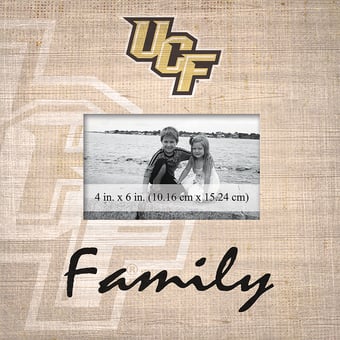 UCF Knights 10'' x 10'' Burlap Pattern Frame