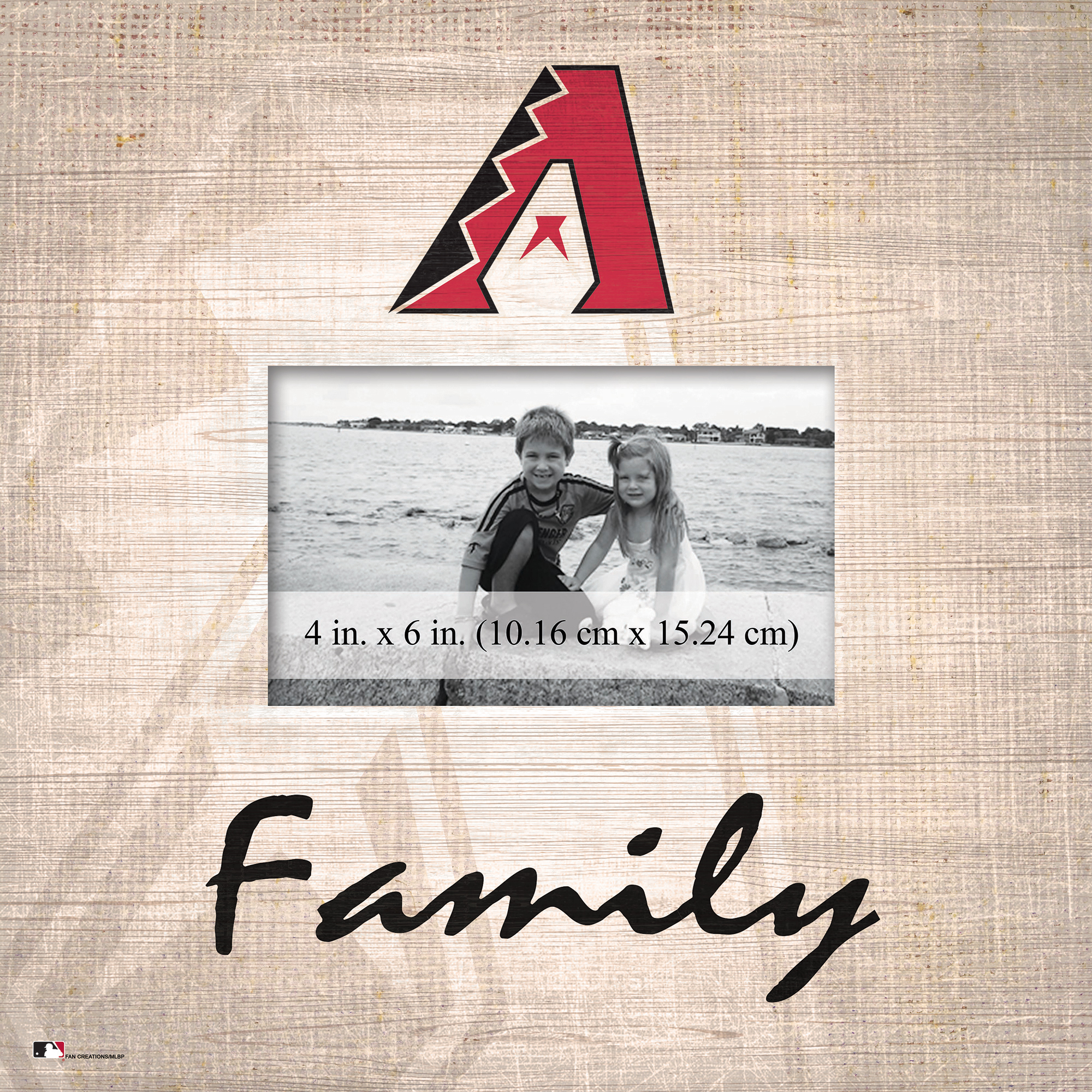 Arizona Diamondbacks 10'' x 10'' Burlap Pattern Frame