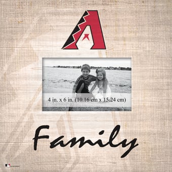 Arizona Diamondbacks 10'' x 10'' Burlap Pattern Frame