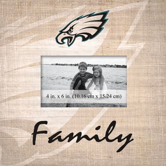 Philadelphia Eagles 10'' x 10'' Burlap Pattern Frame