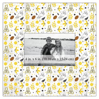 Appalachian State Mountaineers 10'' x 10'' Floral Pattern Frame