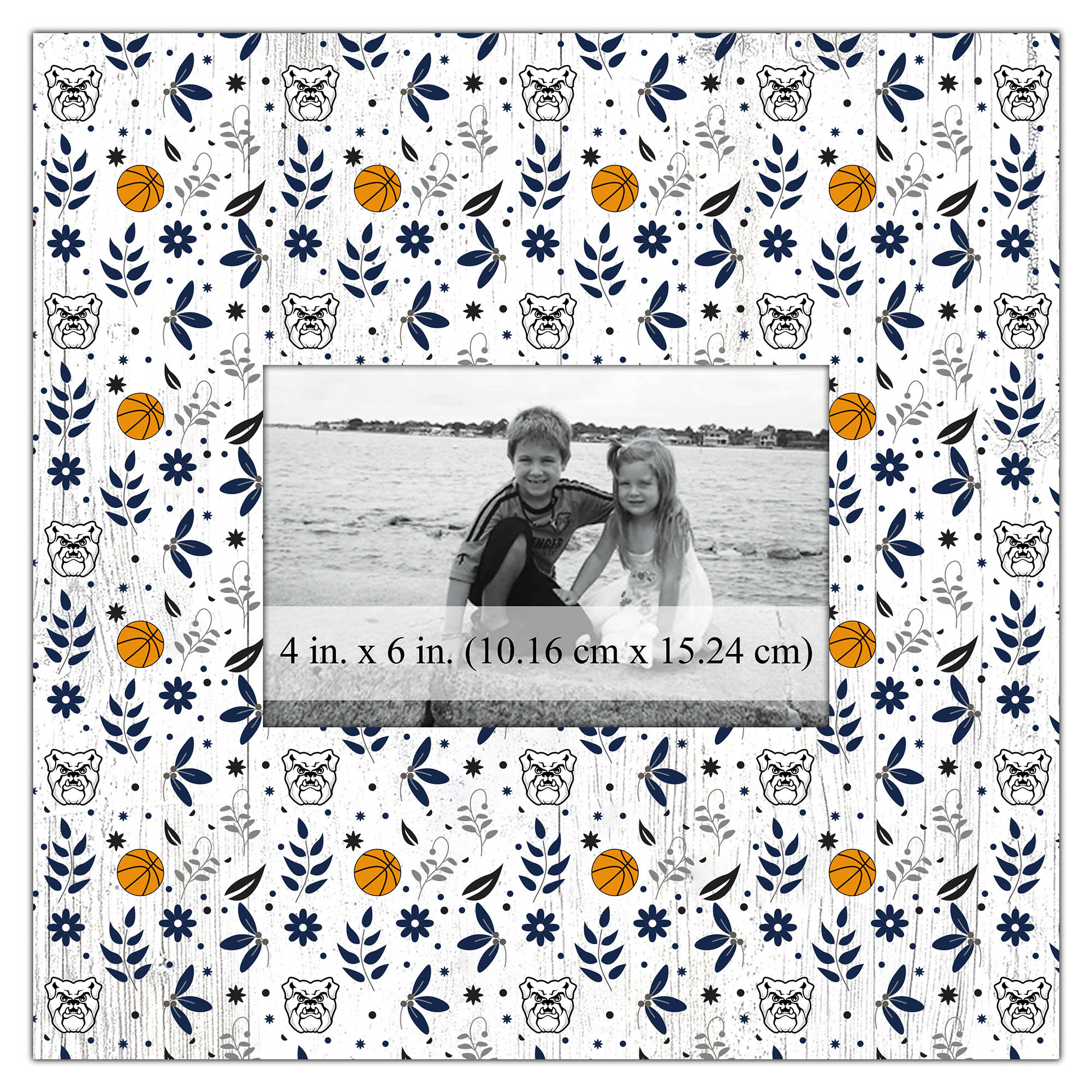 Butler Bulldogs 10'' x 10'' Floral Pattern Frame