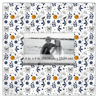 Butler Bulldogs 10'' x 10'' Floral Pattern Frame