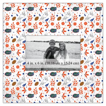 Florida Gators 10'' x 10'' Floral Pattern Frame