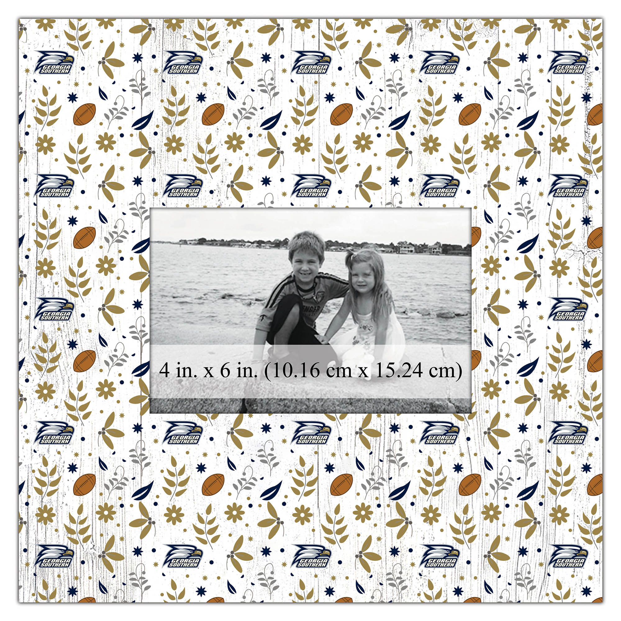 Georgia Southern Eagles 10'' x 10'' Floral Pattern Frame