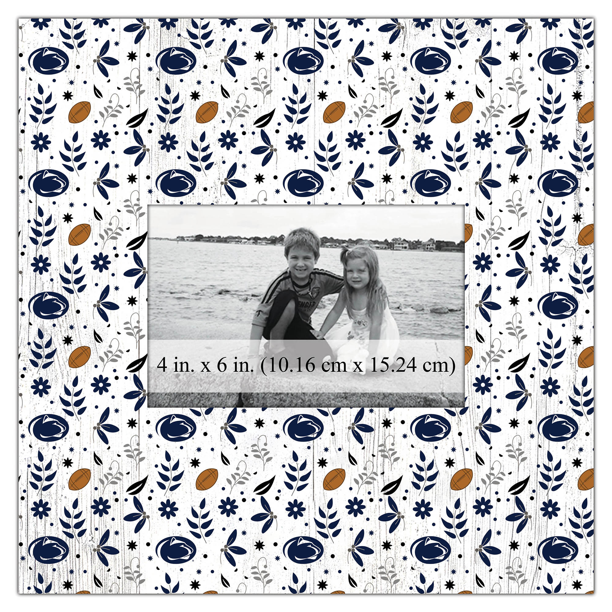 Penn State Nittany Lions 10'' x 10'' Floral Pattern Frame